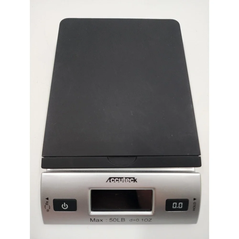 Accuteck W-8250-50BS Digital Postal Scale 50lb Capacity Black Silver